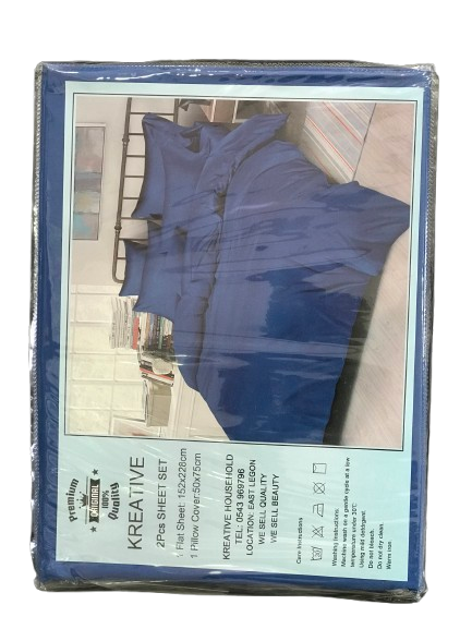 Royal blue bedsheet